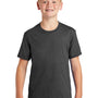Port & Company Youth Fan Favorite Short Sleeve Crewneck T-Shirt - Heather Black
