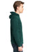 Next Level 9602 Fleece Full Zip Hooded Sweatshirt Hoodie Forest Green Side