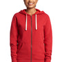 Next Level Mens Fleece Full Zip Hooded Sweatshirt Hoodie - Red - Closeout