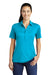 Sport-Tek Womens Short Sleeve Polo Shirt Sapphire Blue Front
