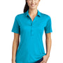 Sport-Tek Womens Moisture Wicking Short Sleeve Polo Shirt - Sapphire Blue