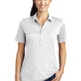 Sport-Tek Womens Moisture Wicking Short Sleeve Polo Shirt - White