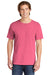 Comfort Colors 1717/C1717 Mens Short Sleeve Crewneck T-Shirt Crunchberry Pink Front