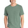 Comfort Colors Mens Short Sleeve Crewneck T-Shirt w/ Pocket - Bay Green