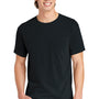 Comfort Colors Mens Short Sleeve Crewneck T-Shirt w/ Pocket - Black
