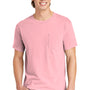 Comfort Colors Mens Short Sleeve Crewneck T-Shirt w/ Pocket - Blossom Pink