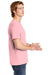 Comfort Colors 6030/6030CC Mens Short Sleeve Crewneck T-Shirt w/ Pocket Blossom Pink Side