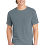 Comfort Colors Mens Short Sleeve Crewneck T-Shirt w/ Pocket - Granite Grey
