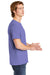 Comfort Colors 6030/6030CC Mens Short Sleeve Crewneck T-Shirt w/ Pocket Violet Purple Side