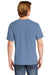Comfort Colors 6030/6030CC Mens Short Sleeve Crewneck T-Shirt w/ Pocket Washed Denim Blue Back
