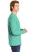 Comfort Colors 4410/C4410 Mens Long Sleeve Crewneck T-Shirt w/ Pocket Chalky Mint Green Side