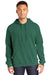 Comfort Colors 1567 Mens Hooded Sweatshirt Hoodie Light Green Front