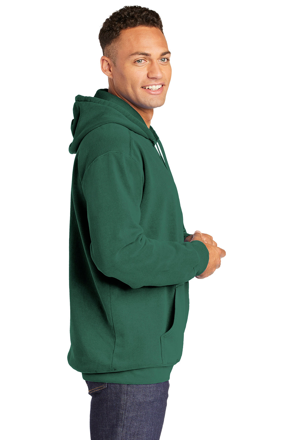 Comfort Colors 1567 Mens Hooded Sweatshirt Hoodie Light Green Side