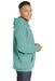Comfort Colors 1567 Mens Hooded Sweatshirt Hoodie Seafoam Green Side