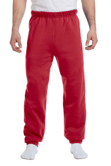 Jerzees 973 Mens NuBlend Fleece Sweatpants Red Front