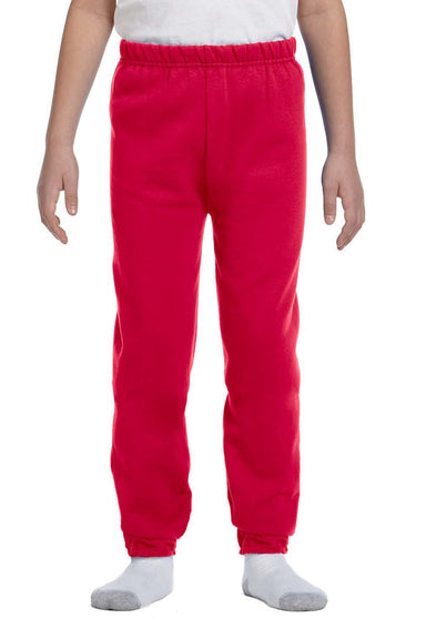 Jerzees 973B Youth NuBlend Fleece Sweatpants True Red Front
