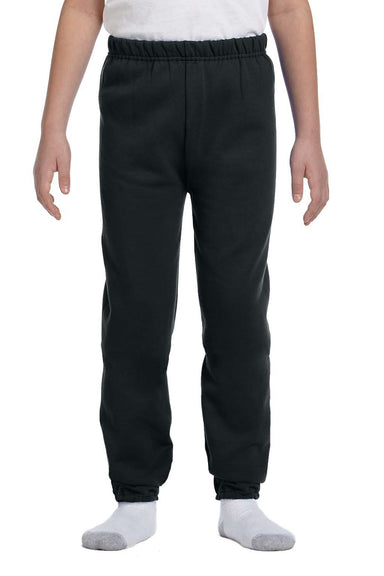 Jerzees 973B Youth NuBlend Fleece Sweatpants Black Front