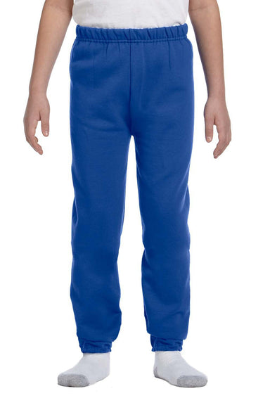 Jerzees 973B Youth NuBlend Fleece Sweatpants Royal Blue Front