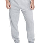 Jerzees Mens NuBlend Fleece Jogger Sweatpants w/ Pockets - Ash Grey/Charcoal Grey