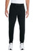 Jerzees 975MPR Mens NuBlend Fleece Jogger Sweatpants w/ Pockets Black/Heather Charcoal Grey Front