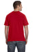 Anvil 980 Mens Short Sleeve Crewneck T-Shirt Red Back
