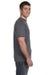 Anvil 980 Mens Short Sleeve Crewneck T-Shirt Charcoal Grey Side
