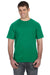 Anvil 980 Mens Short Sleeve Crewneck T-Shirt Heather Green Front
