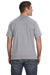 Anvil 980 Mens Short Sleeve Crewneck T-Shirt Heather Grey Back