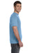 Anvil 980 Mens Short Sleeve Crewneck T-Shirt Light Blue Side