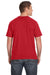 Anvil 980 Mens Short Sleeve Crewneck T-Shirt Heather Red Back