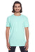 Anvil 980 Mens Short Sleeve Crewneck T-Shirt Teal Ice Blue Front