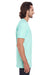Anvil 980 Mens Short Sleeve Crewneck T-Shirt Teal Ice Blue Side