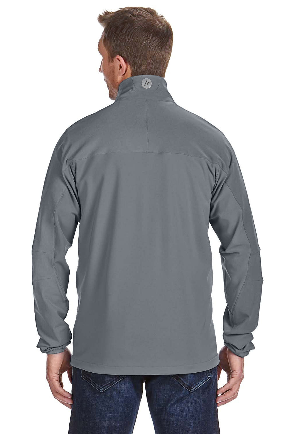 Marmot 98260 Mens Tempo Water Resistant Full Zip Jacket Cinder Grey Back