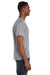Anvil 982 Mens Short Sleeve V-Neck T-Shirt Heather Grey Side