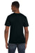 Anvil 982 Mens Short Sleeve V-Neck T-Shirt Black Back