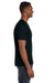 Anvil 982 Mens Short Sleeve V-Neck T-Shirt Black Side