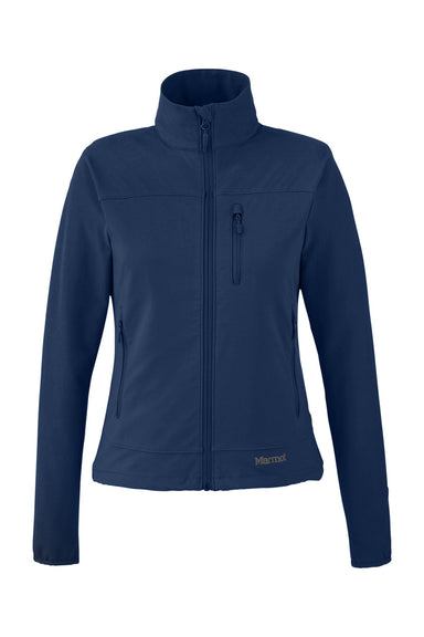 Marmot 98300 Womens Tempo Water Resistant Full Zip Jacket Arctic Navy Blue Flat Front