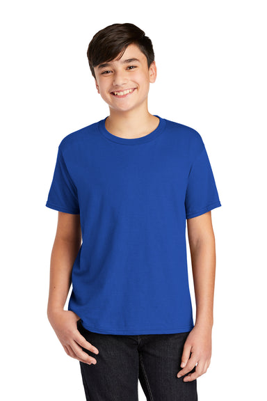 Anvil Youth Short Sleeve Crewneck T-Shirt Royal Blue Front