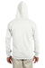 Jerzees 993 Mens NuBlend Fleece Full Zip Hooded Sweatshirt Hoodie White Back
