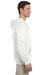 Jerzees 993 Mens NuBlend Fleece Full Zip Hooded Sweatshirt Hoodie White Side