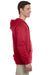 Jerzees 993 Mens NuBlend Fleece Full Zip Hooded Sweatshirt Hoodie Red Side