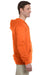 Jerzees 993 Mens NuBlend Fleece Full Zip Hooded Sweatshirt Hoodie Safety Orange Side