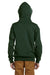 Jerzees 993B Youth NuBlend Fleece Full Zip Hooded Sweatshirt Hoodie Forest Green Back