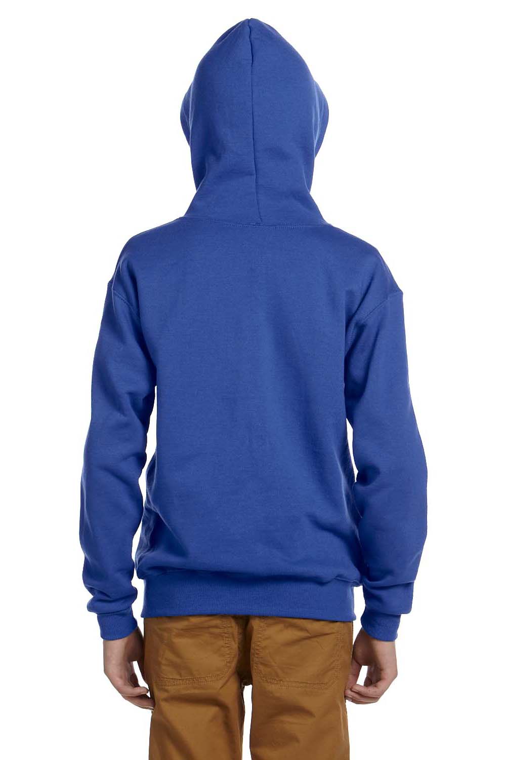 Jerzees 993B Youth NuBlend Fleece Full Zip Hooded Sweatshirt Hoodie Royal Blue Back