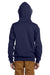 Jerzees 993B Youth NuBlend Fleece Full Zip Hooded Sweatshirt Hoodie Navy Blue Back