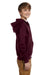 Jerzees 993B Youth NuBlend Fleece Full Zip Hooded Sweatshirt Hoodie Maroon Side