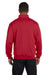 Jerzees 995M Mens NuBlend Fleece 1/4 Zip Sweatshirt Red Back