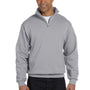 Jerzees Mens NuBlend Pill Resistant Fleece 1/4 Zip Sweatshirt - Oxford Grey