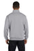 Jerzees 995M Mens NuBlend Fleece 1/4 Zip Sweatshirt Oxford Grey Back