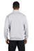 Jerzees 995M Mens NuBlend Fleece 1/4 Zip Sweatshirt Ash Grey Back